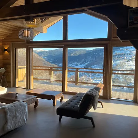 Thena, Luxury - 8 Personnes Avec Vue Panoramique Sur Les Montagnes Chalet La Bresse