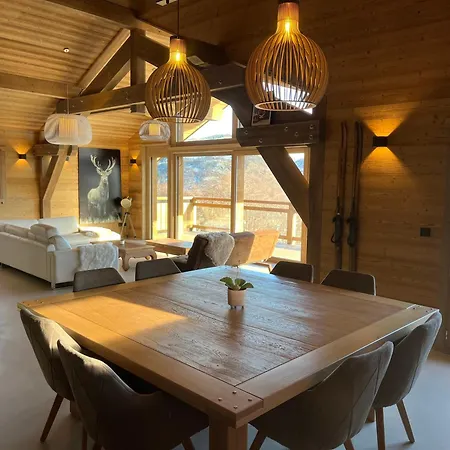 Chalet Thena, Luxury - 8 Personnes Avec Vue Panoramique Sur Les Montagnes La Bresse